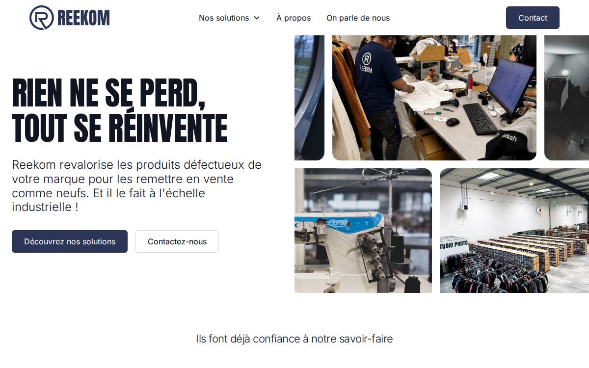 Reekom website preview