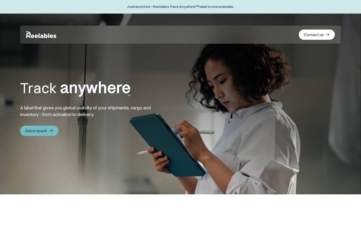 Reelables website preview