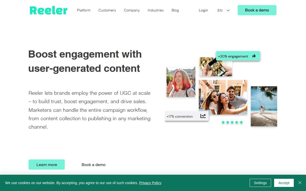 Reeler website preview