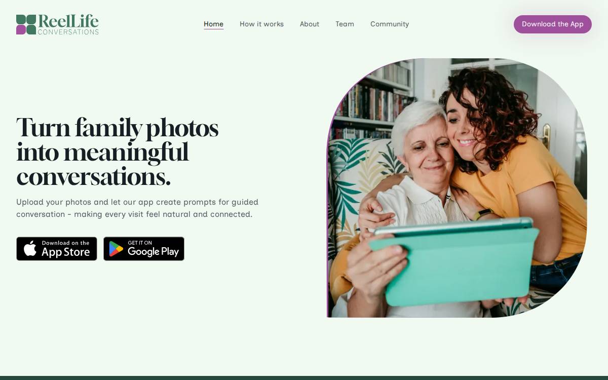 ReelLife website preview