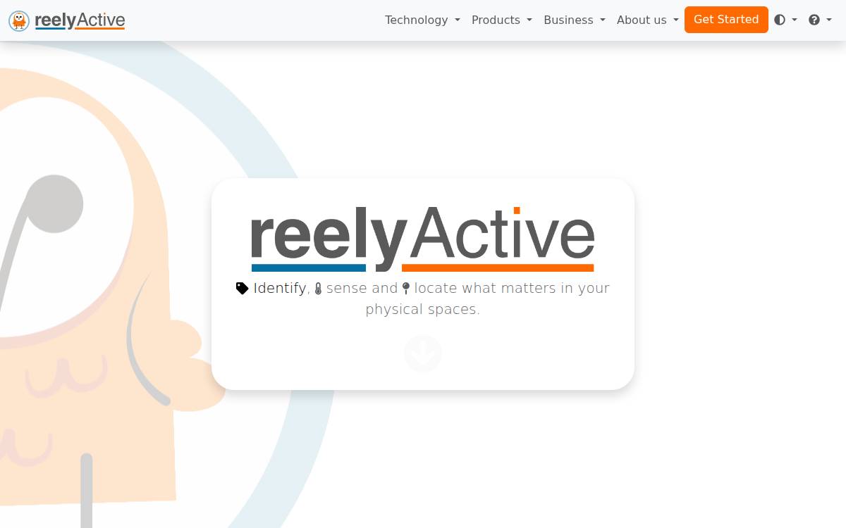 Reelyactive website preview