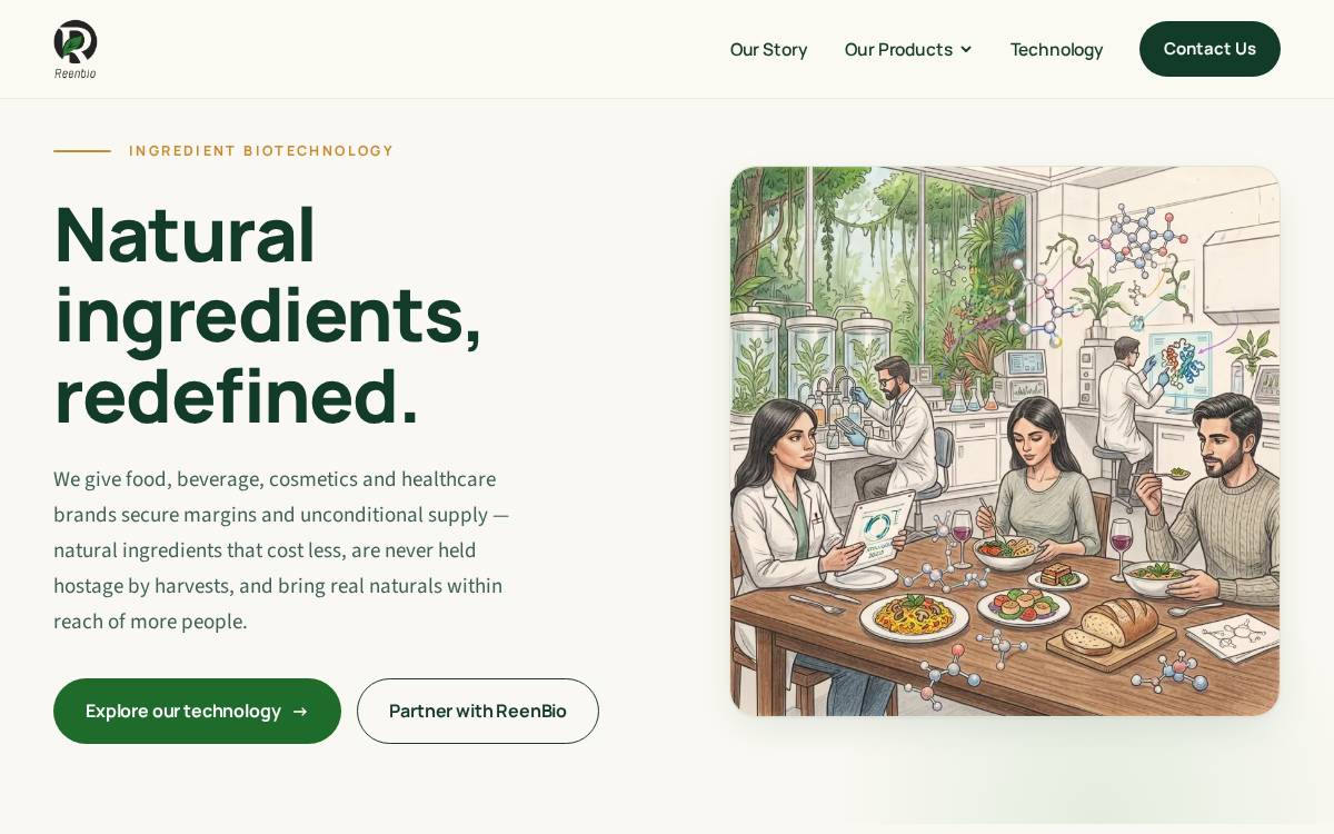 Reenbio website preview