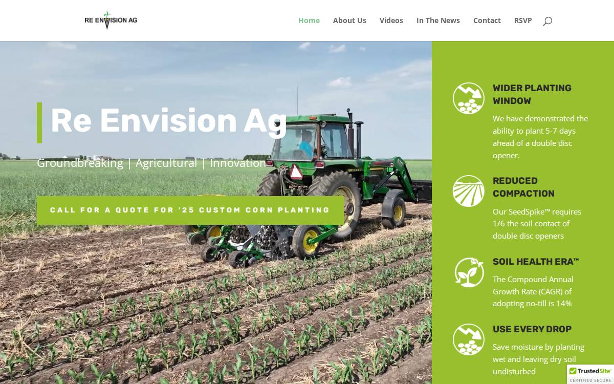 ReEnvision Ag website preview