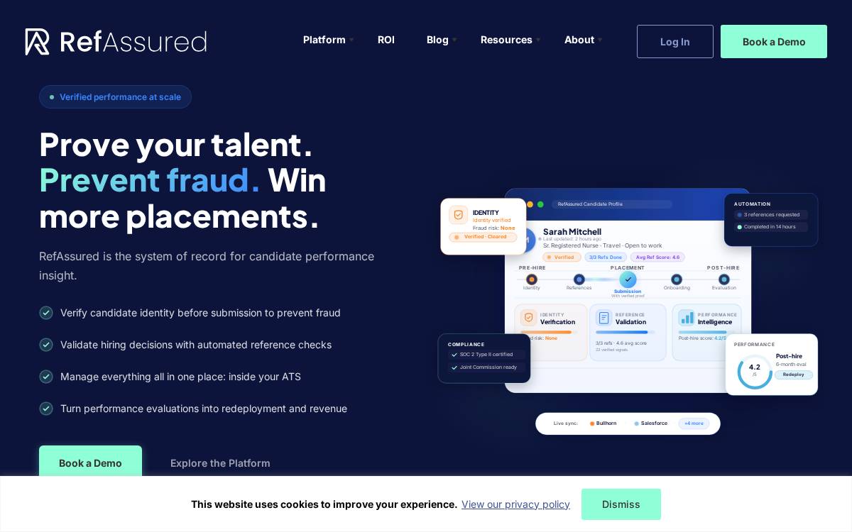 RefAssured website preview