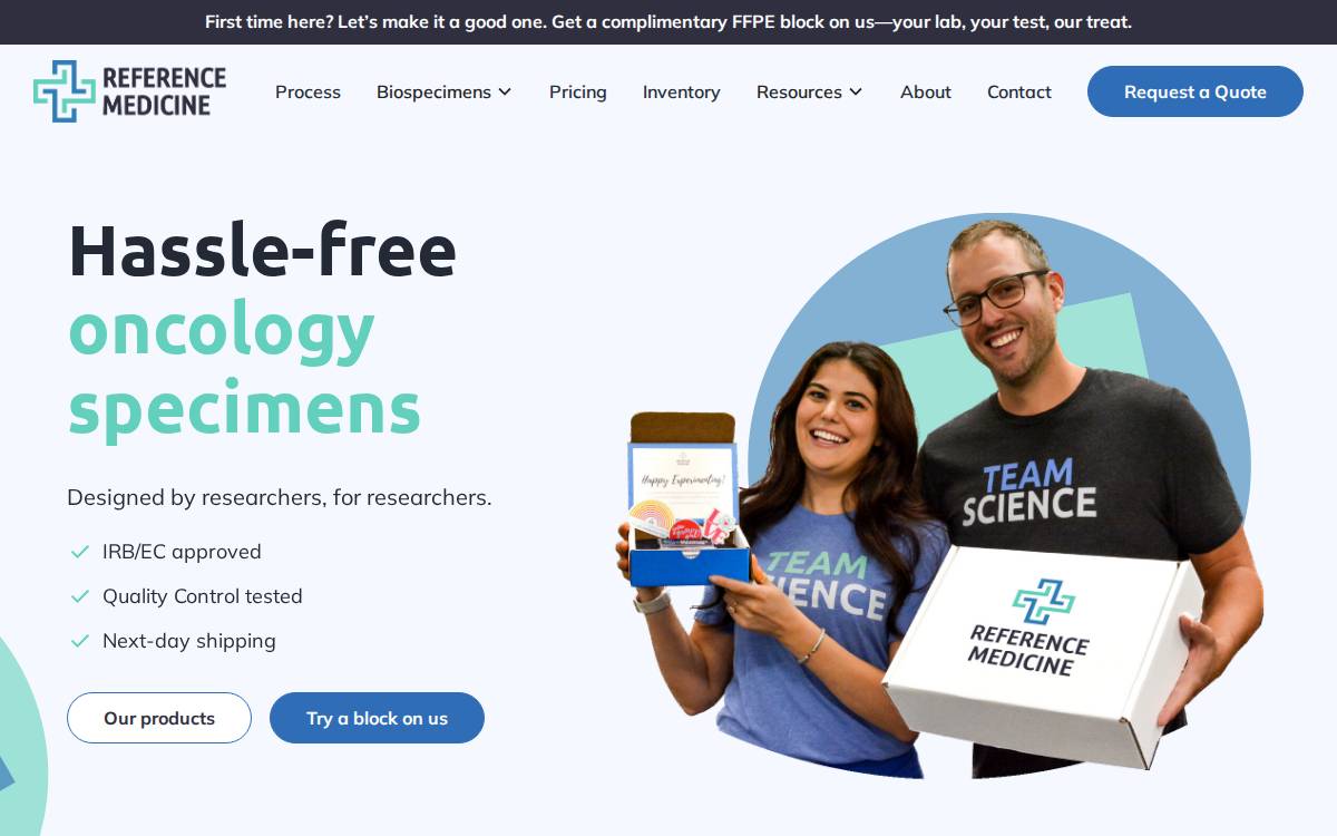 Reference Medicine website preview