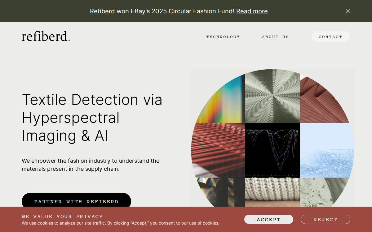 Refiberd website preview