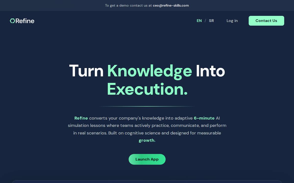 Refine website preview