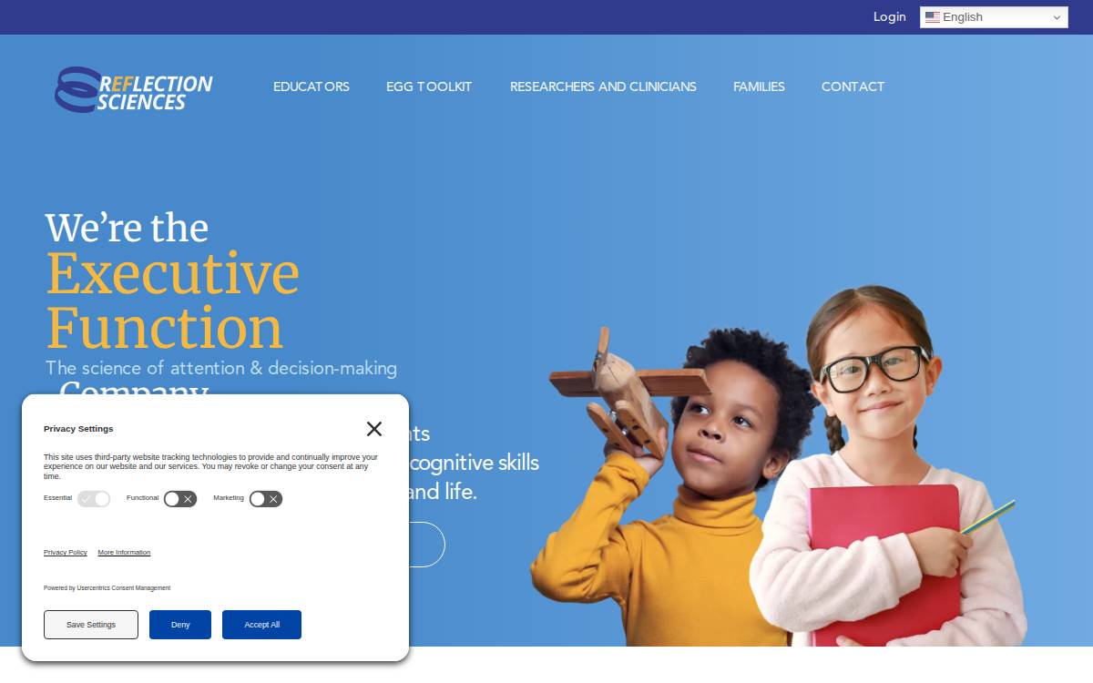 Reflection Sciences website preview