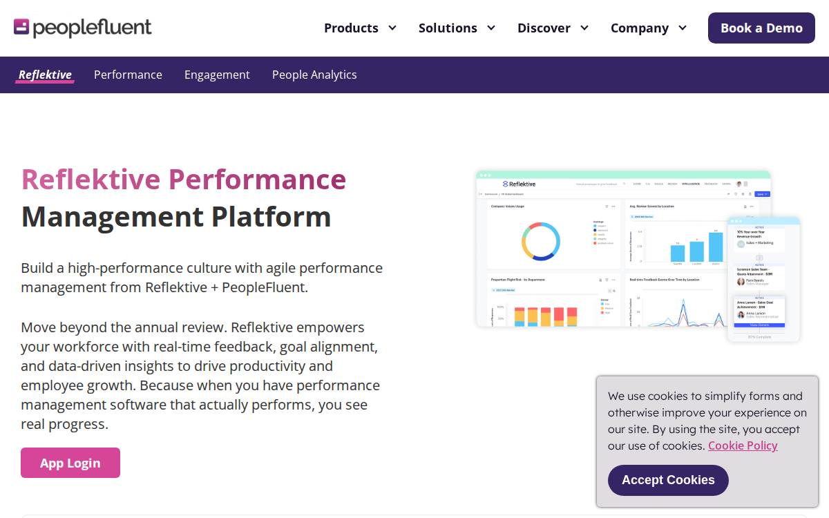 Reflektive website preview