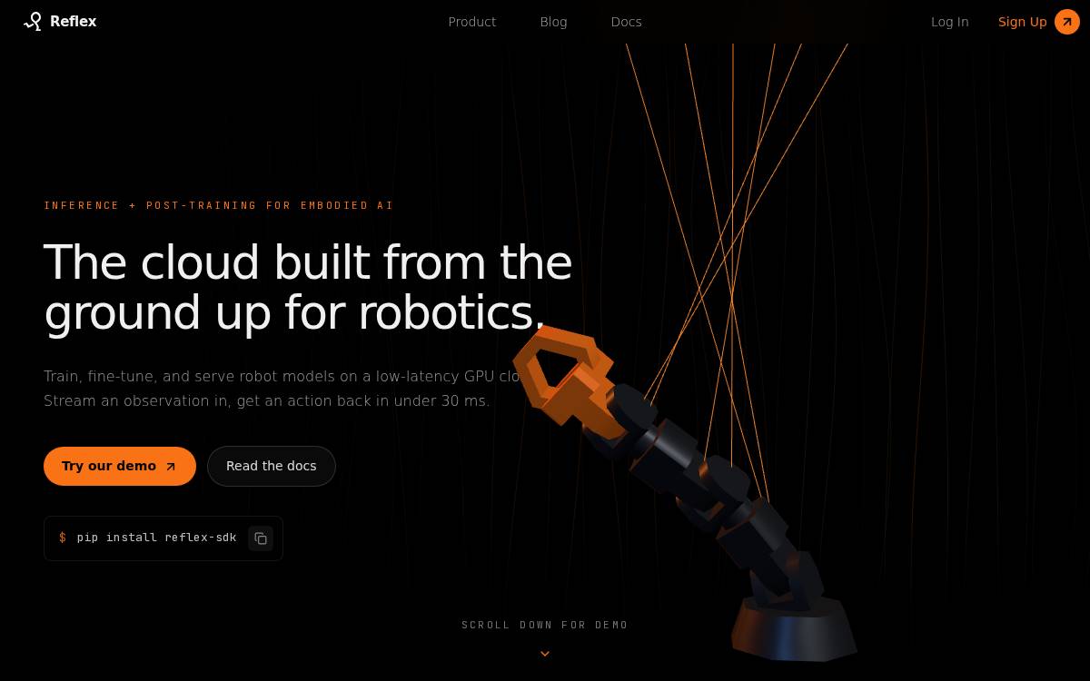 Reflex website preview