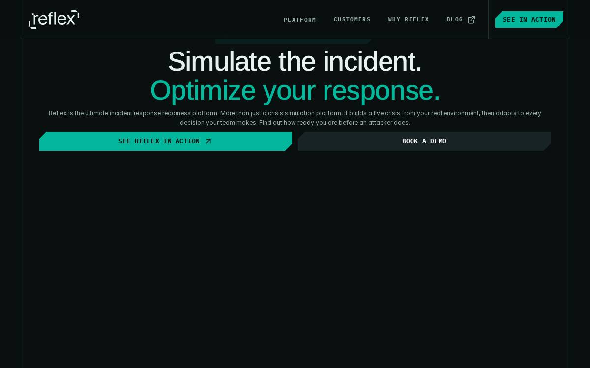 Reflex Security website preview