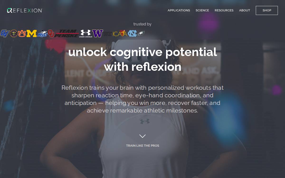 Reflexion website preview