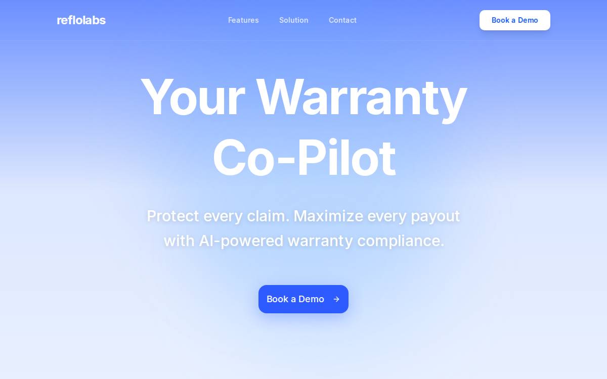 Reflolabs website preview