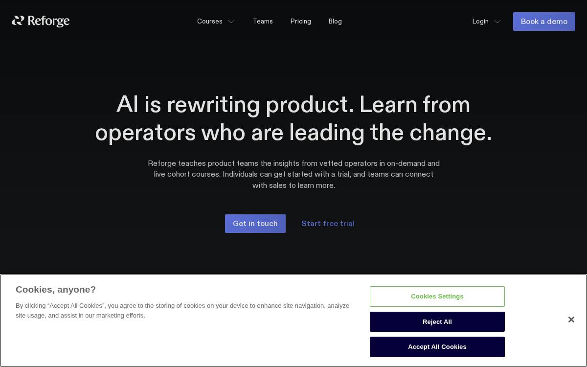 Reforge website preview