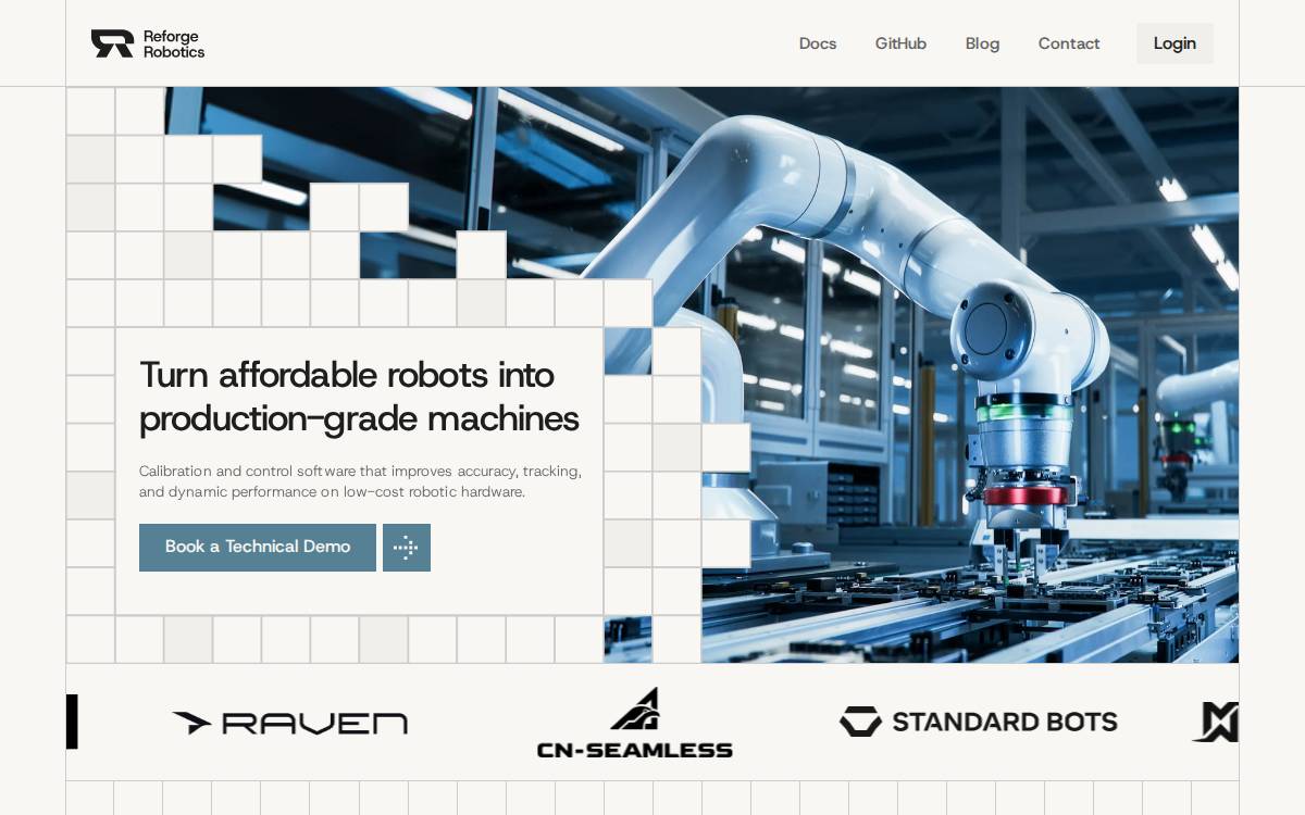 Reforgerobotics website preview