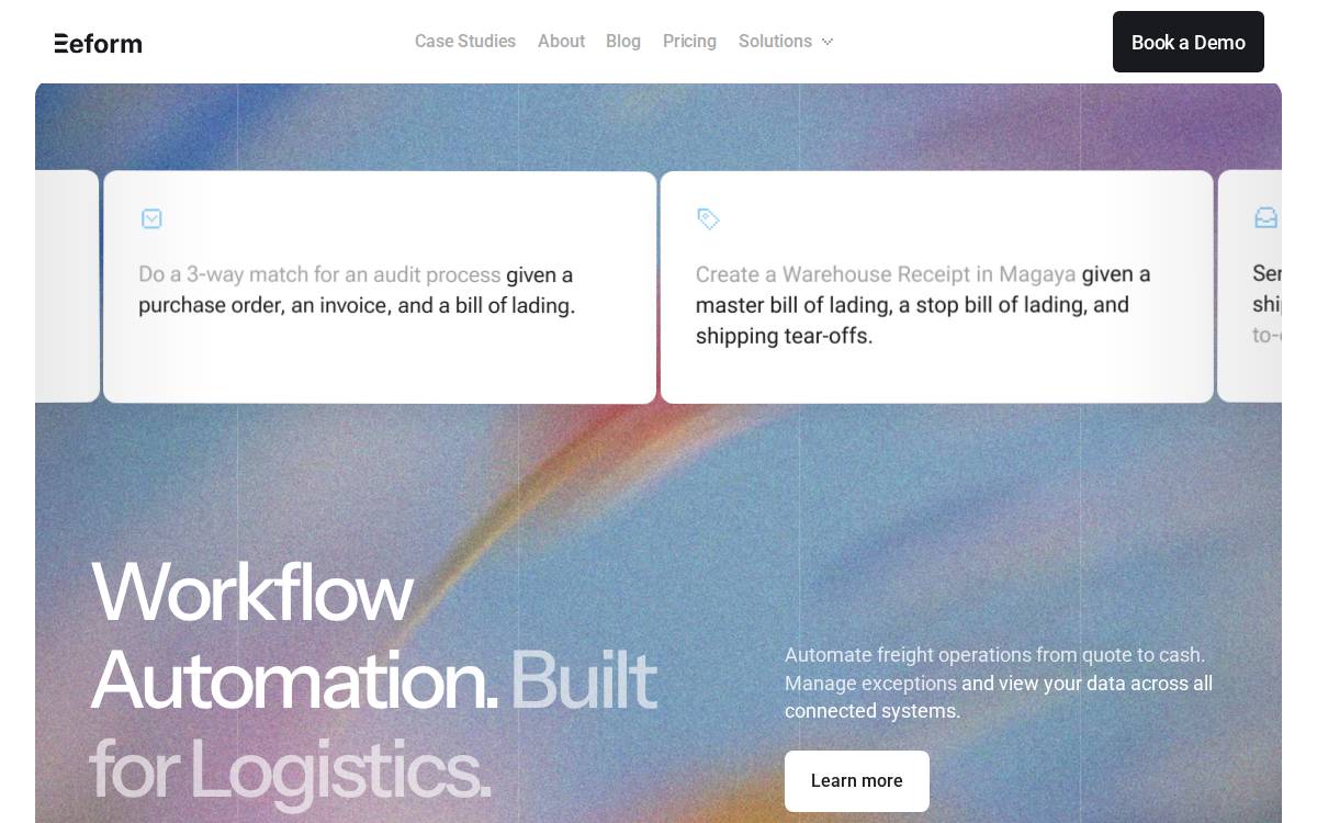 Reform website preview