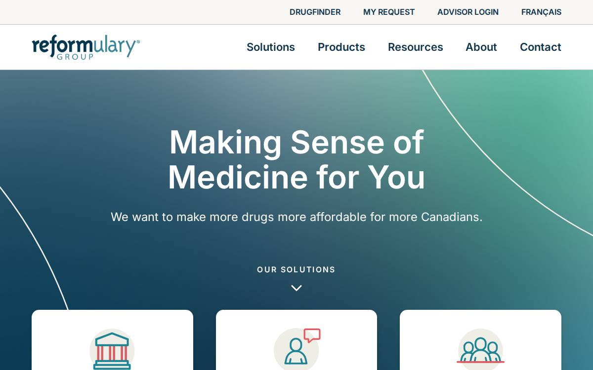 Reformulary website preview