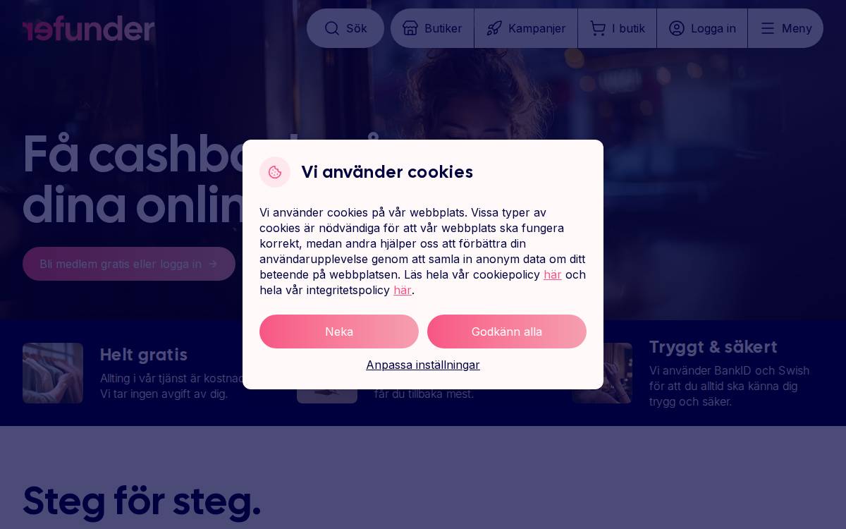 Refunder website preview