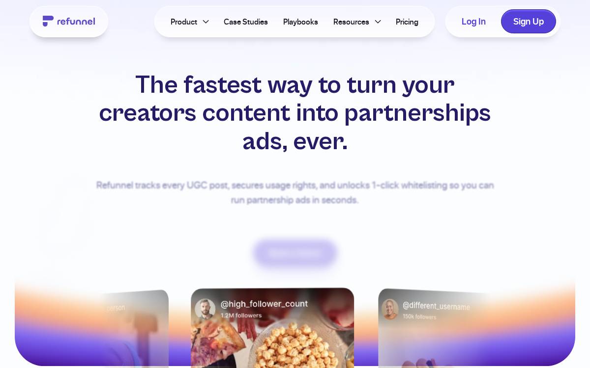 Refunnel website preview