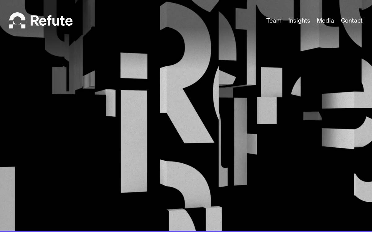 Refute website preview