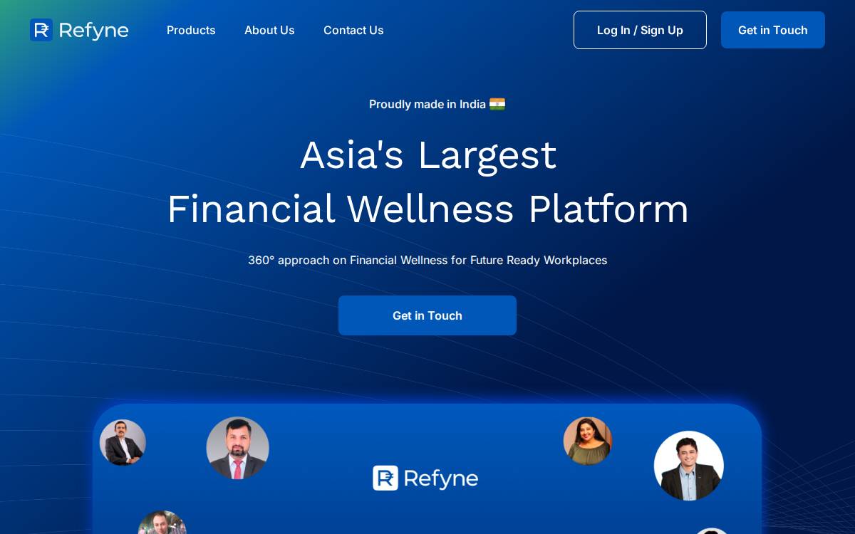 Refyne website preview