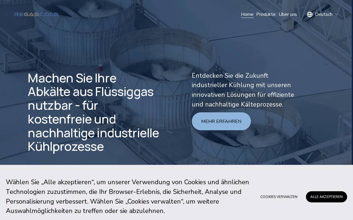 Regascold website preview