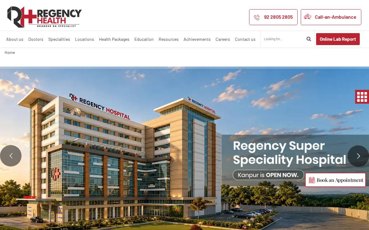 Regencyhealthcare website preview