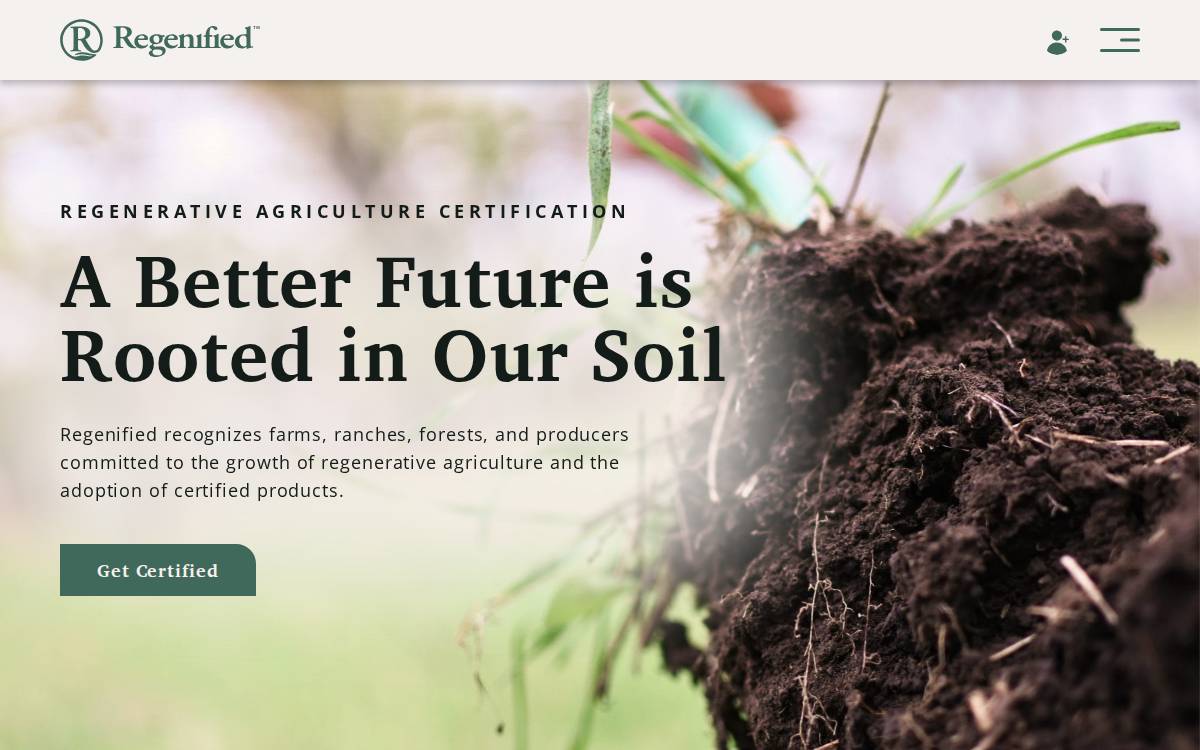 Regenified website preview