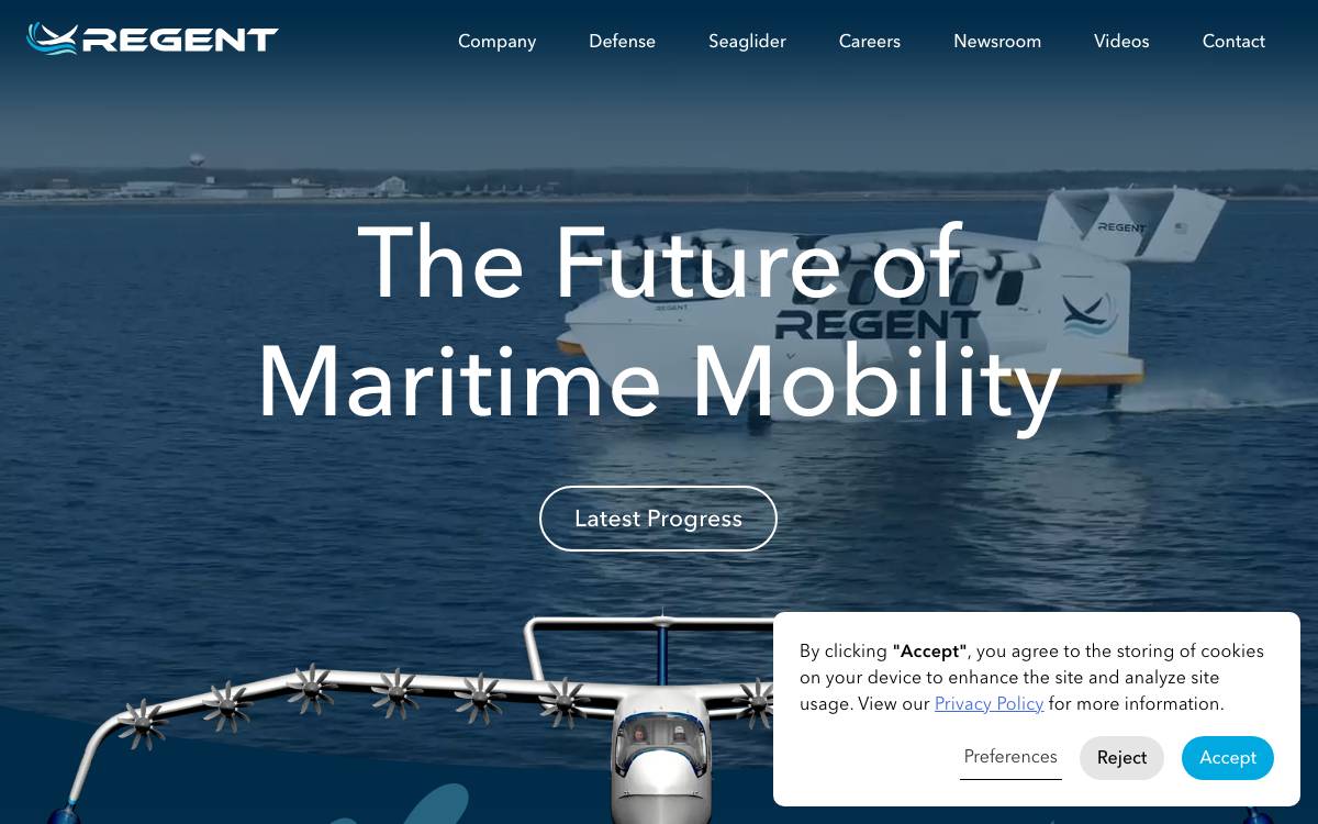 REGENT website preview