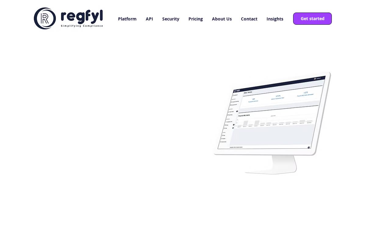 Regfyl website preview