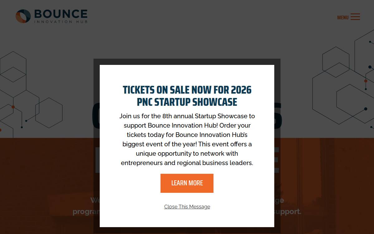 Register To Attend website preview