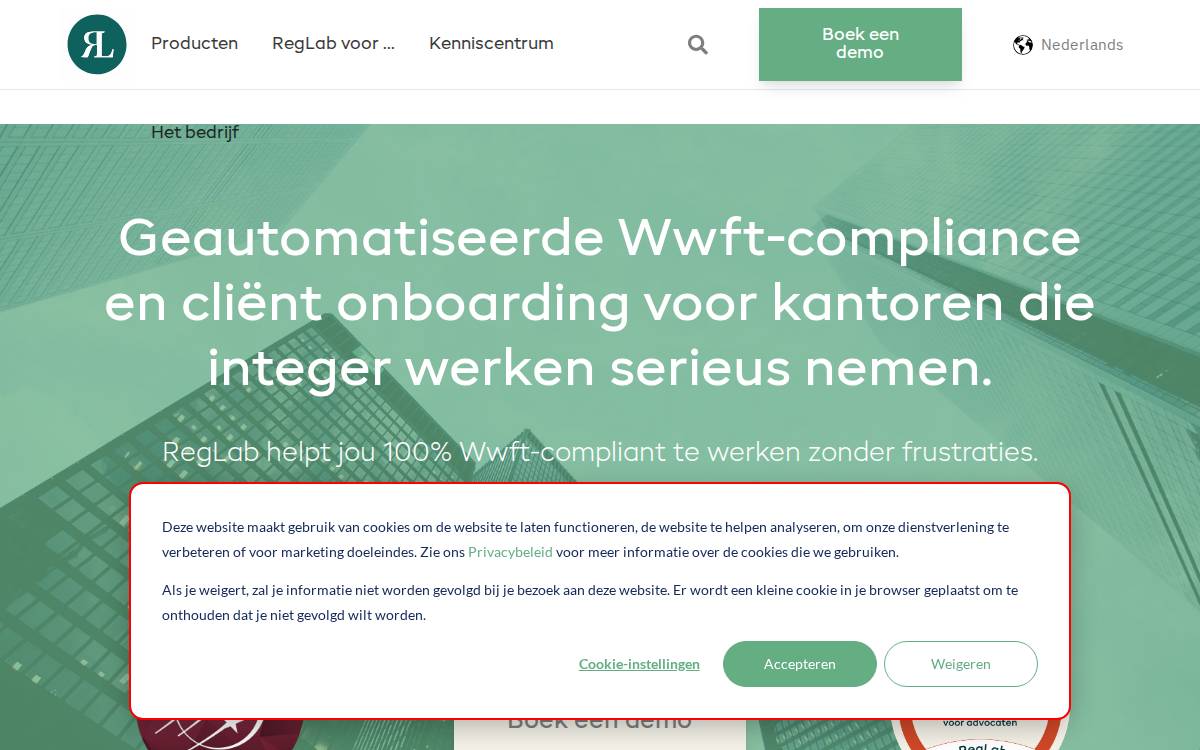 RegLab website preview