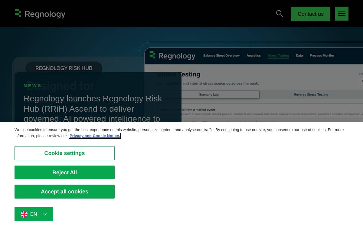 Regnology website preview