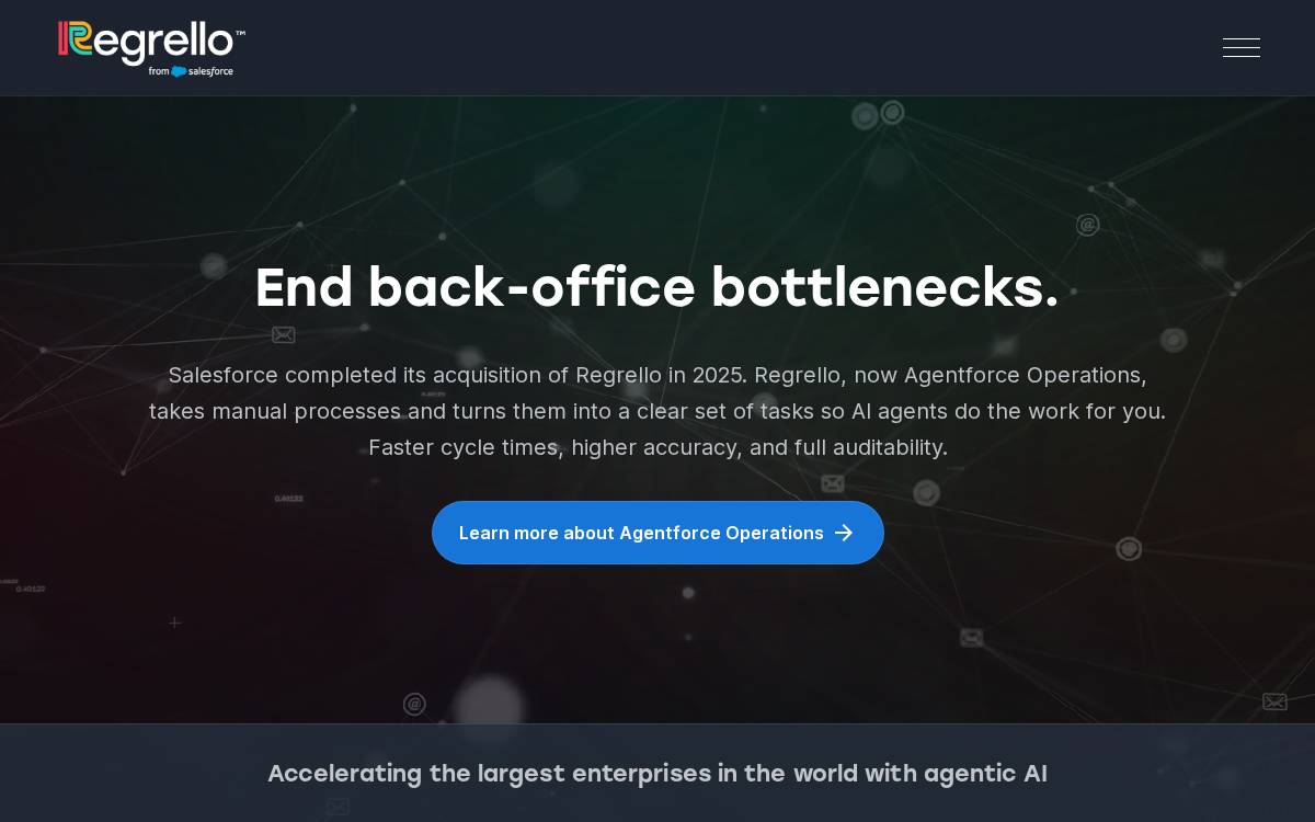 Regrello website preview