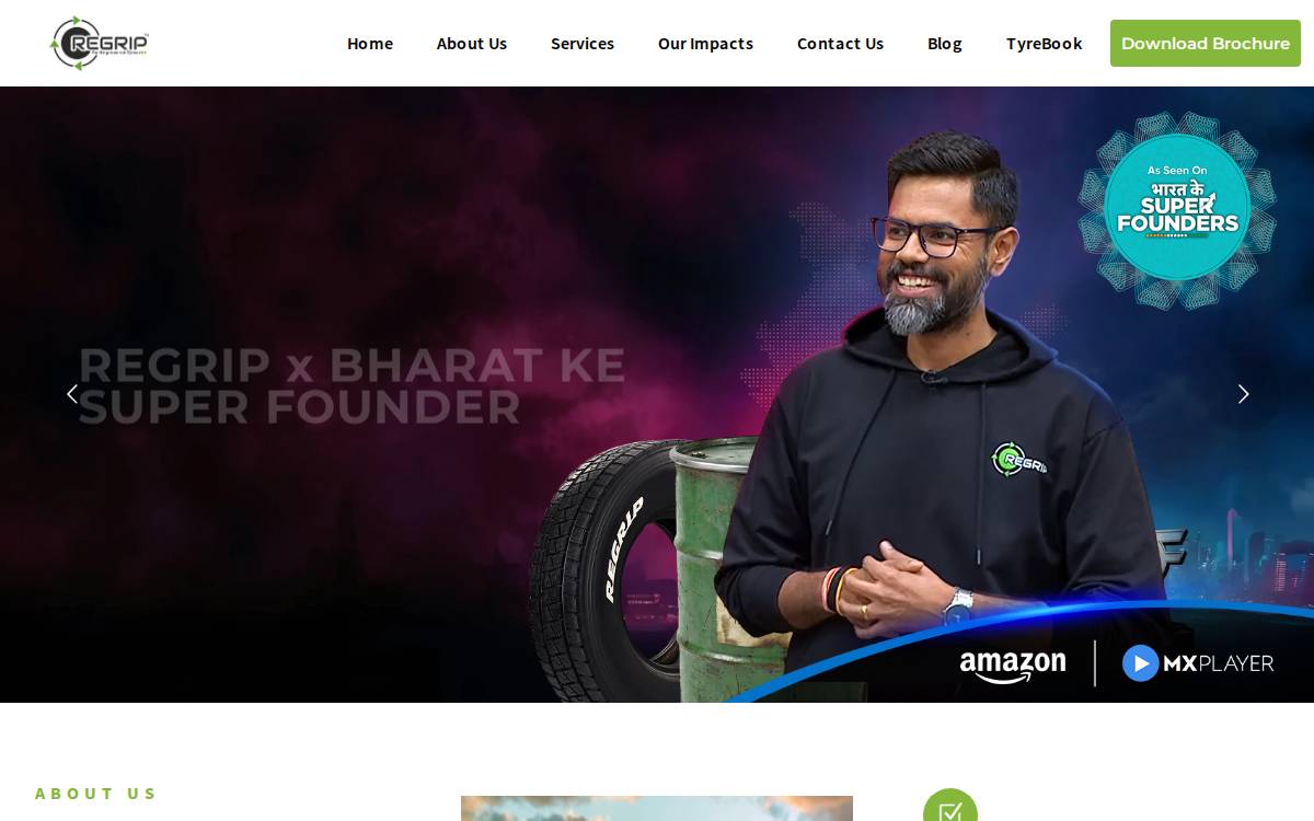 Regrip website preview