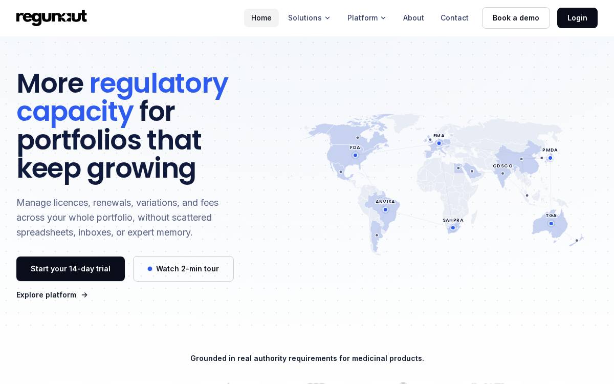 Regunaut website preview