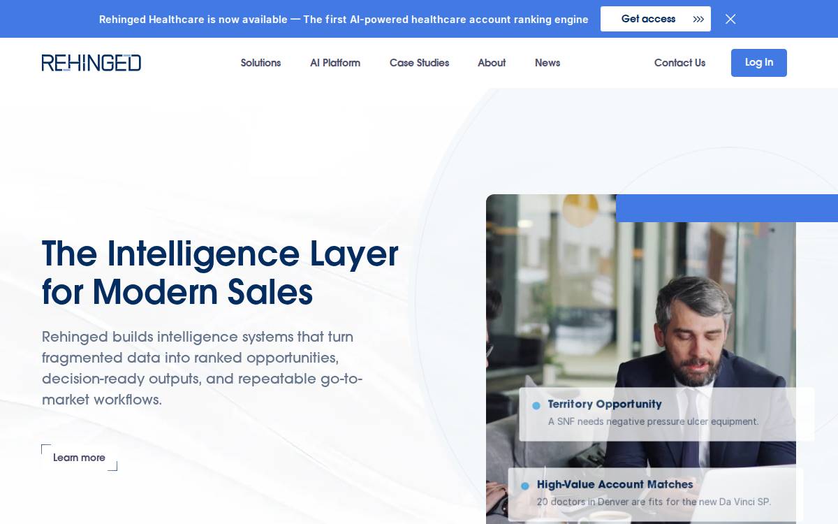 Rehinged website preview