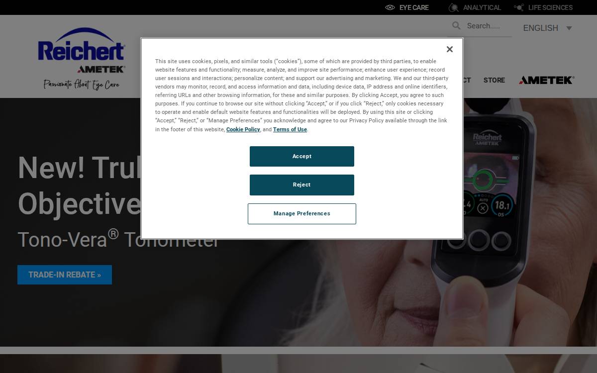 Reichert website preview