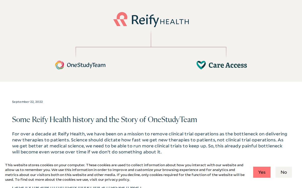 reify website preview