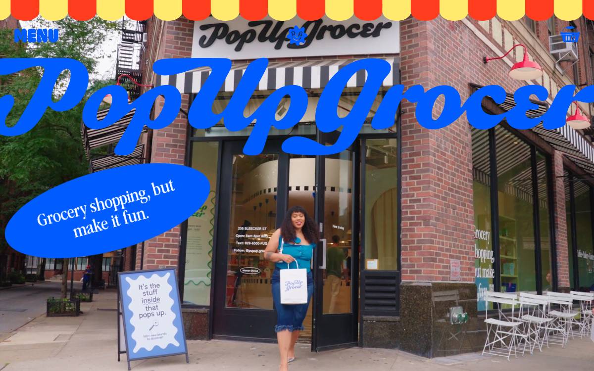 Reimagining the grocery store experience website preview