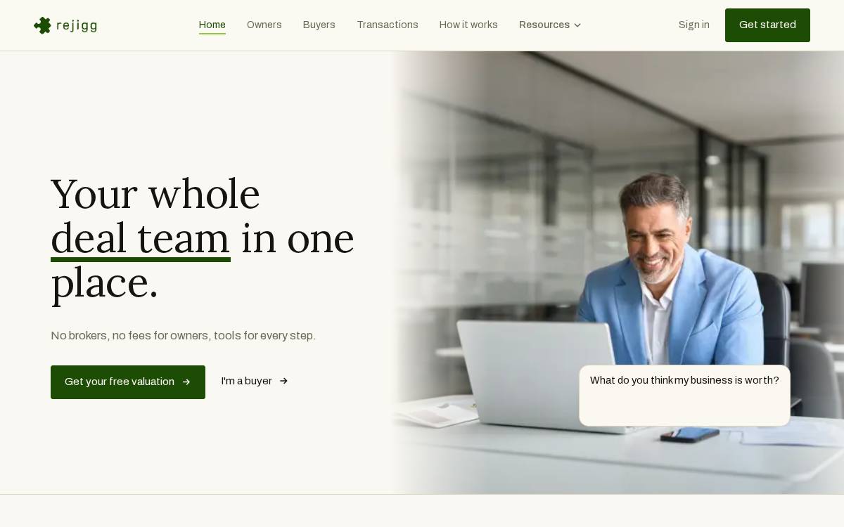 Rejigg website preview