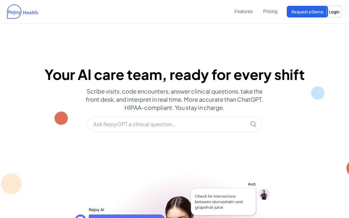 Rejoy Health website preview