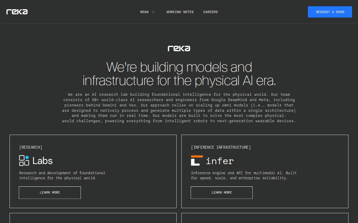 Reka website preview