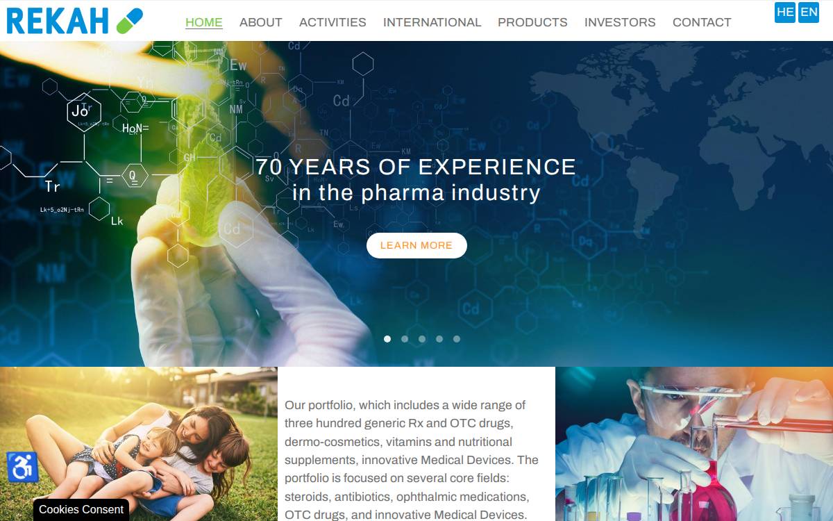 Rekah website preview