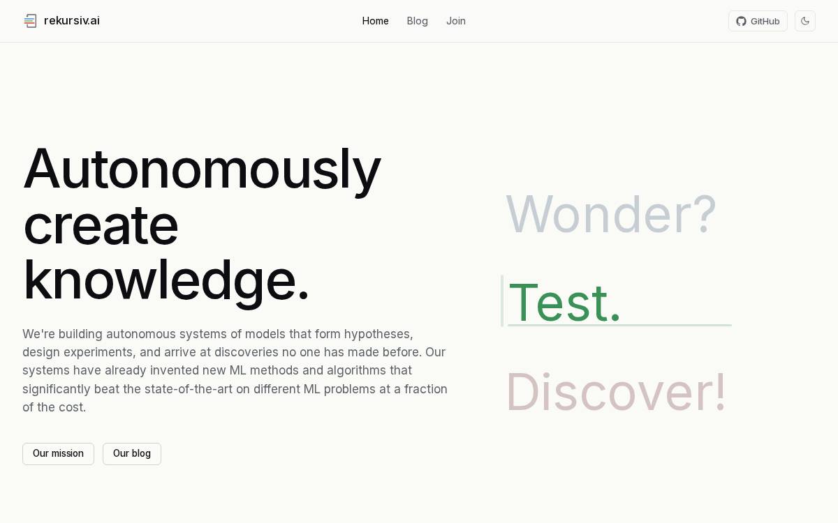 rekursiv.ai website preview
