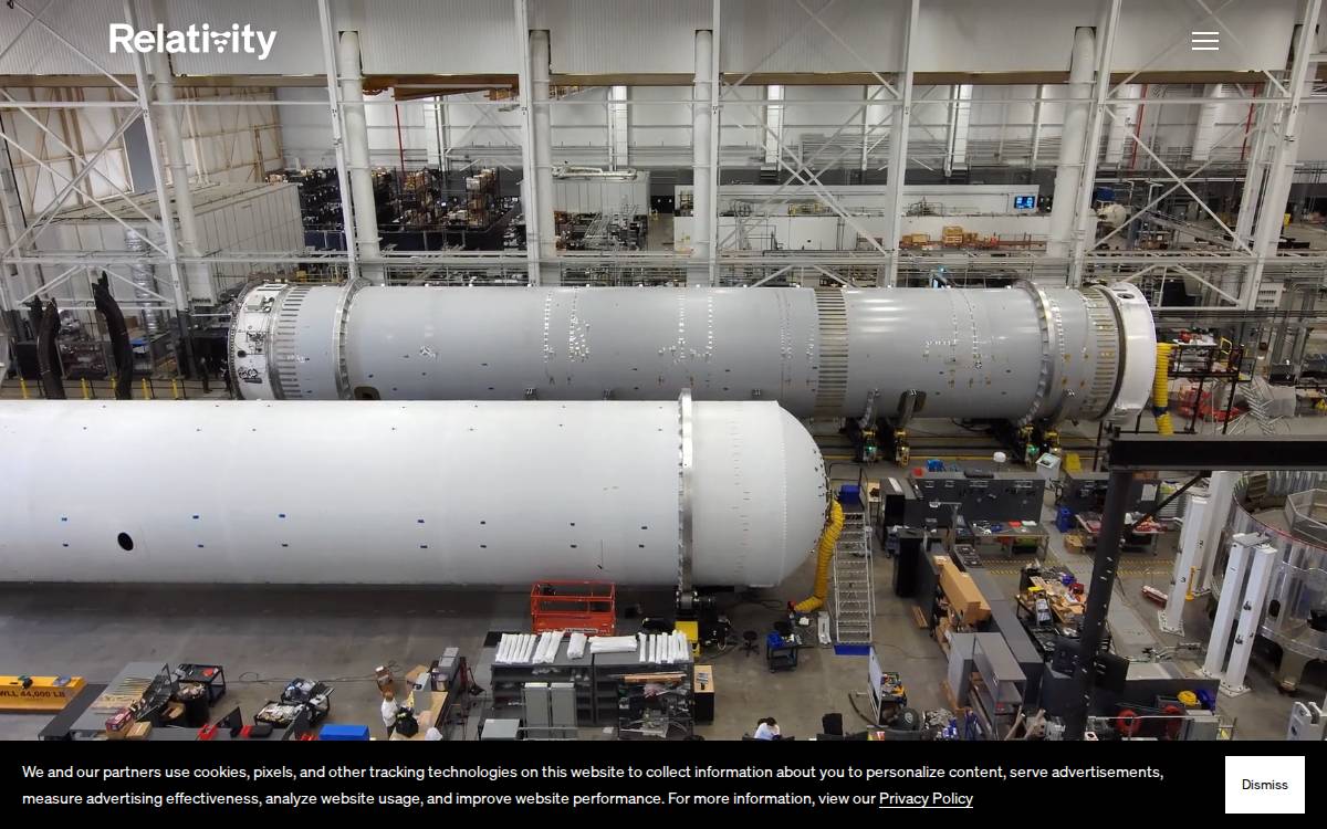Relativity Space website preview