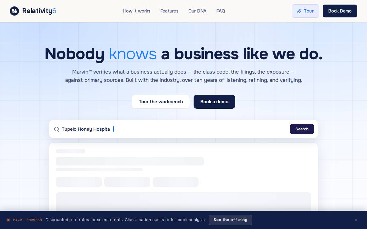 Relativity6 website preview