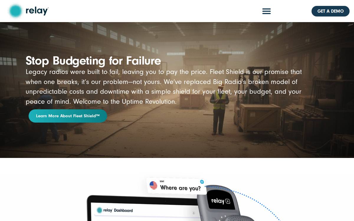 Relay website preview