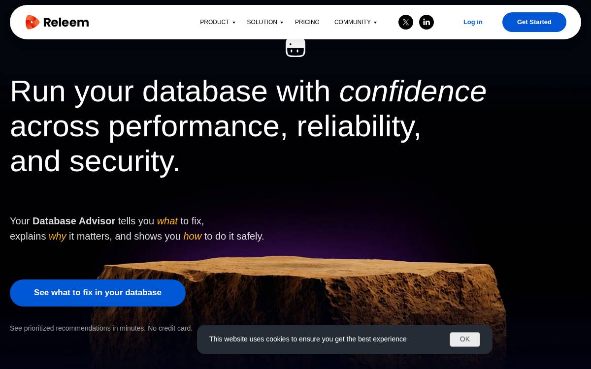 Releem website preview