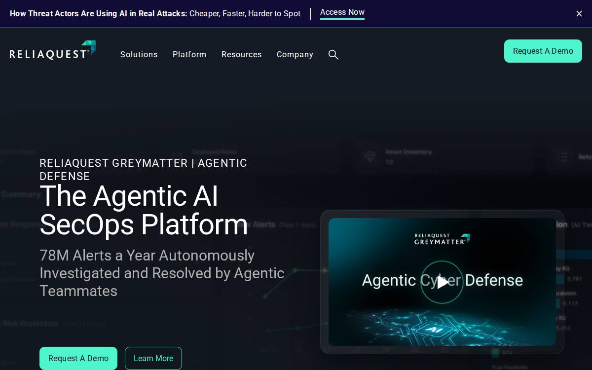 ReliaQuest website preview
